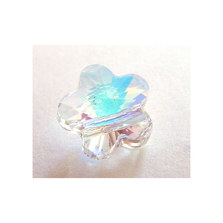 Fleur Swarovski 8mm Cristal AB Trou Traversant (x1)