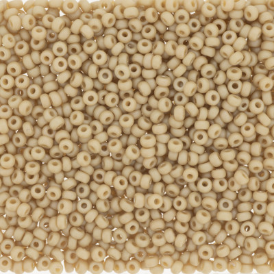 R11-4691 Rocailles 11/0 Frost Op Glaze Rnbw Ivory (x10gr)  