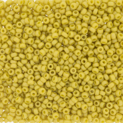 R15-4692 Rocaille 15/0 Frost Op Glaze Rnbw Yellow (x5gr) 