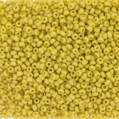 R15-4692 Rocaille 15/0 Frost Op Glaze Rnbw Yellow (x5gr) 