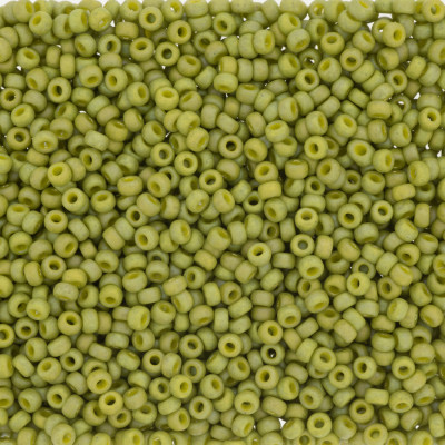 R15-4697 Rocaille 15/0 Frost Op Glaze Rnbw Olive (x5gr) R15-4697 Rocaille 15/0 Frost Op Glaze Rnbw Olive (x5gr)