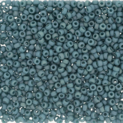 R15-4702 Rocaille 15/0 Frost Op Glaze Rnbw Peacok (x5gr)