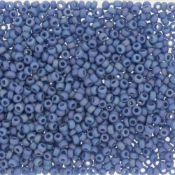 R15-4704 Rocaille 15/0 Frost Op Glaze Rnbw Soft Blue (x5gr)