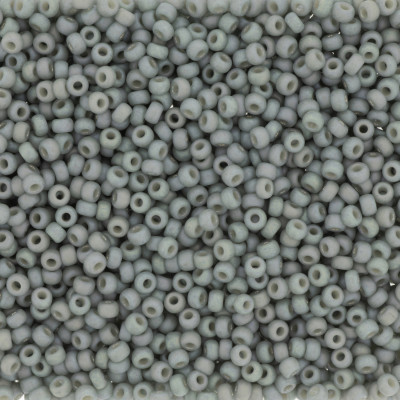 R15-4705 Rocaille 15/0 Frost Op Glaze Rnbw Soft Cadet Gray (x5gr)  (CLONE)