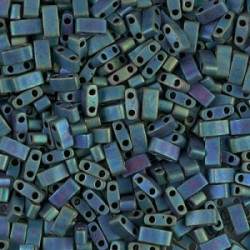 TLH2064 Tila 1/2 Cut Metallic Mat Blue Green Iris (x5gr)