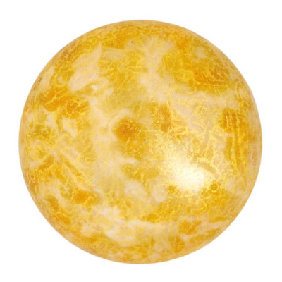 Cabochon Verre 25mm Opaque Beige Spotted (X1) 