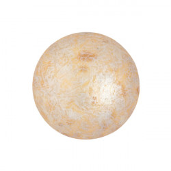 Cabochon Verre 18mm Opaque Ivory Spotted (X1) 