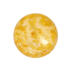 Cabochon Verre 18mm Opaque Beige Spotted (X1) 