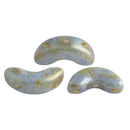 Perles Arcos® Par Puca® Opaque Blue Green Spotted (5gr)