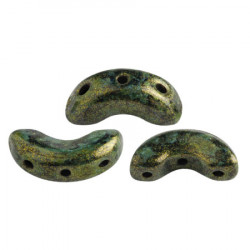 Perles Arcos® Par Puca® Metallic Mat Green Spotted (5gr)  