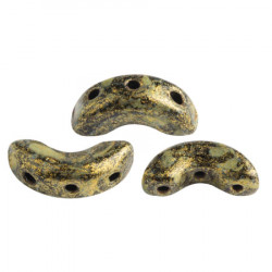 Perles Arcos® Par Puca® Metallic Mat Old Gold Spotted (5gr)  