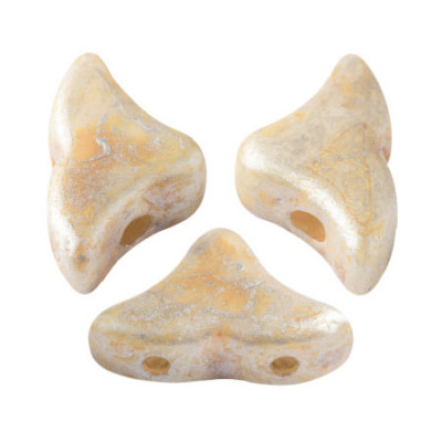 Perles Hélios® par Puca® 5x7mm Opaque Ivory Spotted (x5gr) 