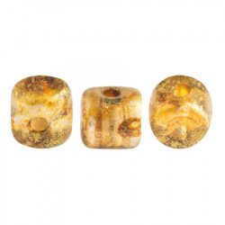 Perles Minos® Par Puca® Crystal Gold Spotted (x5gr) 