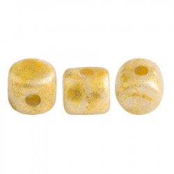 Perles Minos® Par Puca® Opaque Beige Spotted (x5gr) 