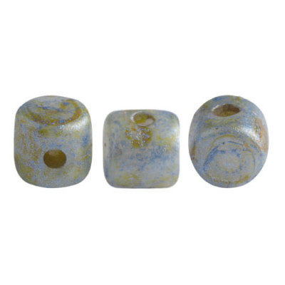 Perles Minos® Par Puca® Opaque Blue Green Spotted (x5gr) Perles Minos® Par Puca® Opaque Blue Green Spotted (x5gr)