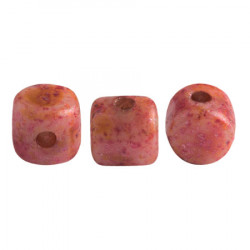Perles Minos® Par Puca® Opaque Rose Spotted (x5gr)  