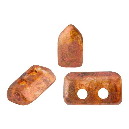 Perles Piros ® par Puca® Crystal Copper Spotted (X5gr) 