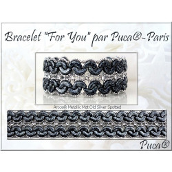 Kit Bracelet For You par Puca® Metallic Old Silver Spotted