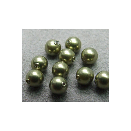 Perle ronde nacrée Swarovski 4mm Light Green (x20)