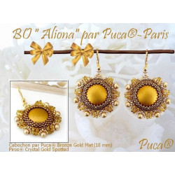 Kit Boucles d'oreille et Pendentif "Aliona" par Puca® - Gold