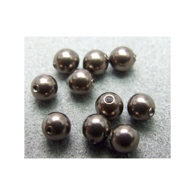 Perle ronde nacrée Swarovski 4mm Brown (x20) Perle ronde nacrée Swarovski 4mm Brown (x20)