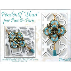Kit Pendentif "Shun" Turquoise par Puca®