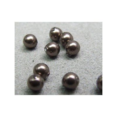 Perle ronde nacrée Swarovski 3mm Brown (x20) Perle ronde nacrée Swarovski 3mm Brown (x20)