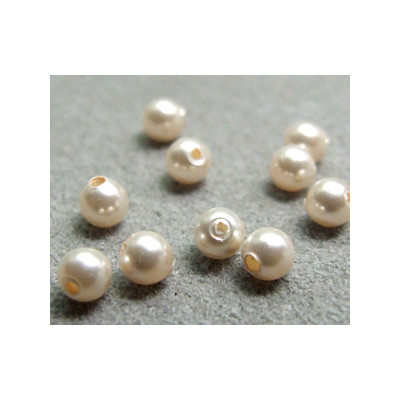 Perle ronde nacrée Swarovski 3mm Cream Rose (x20)