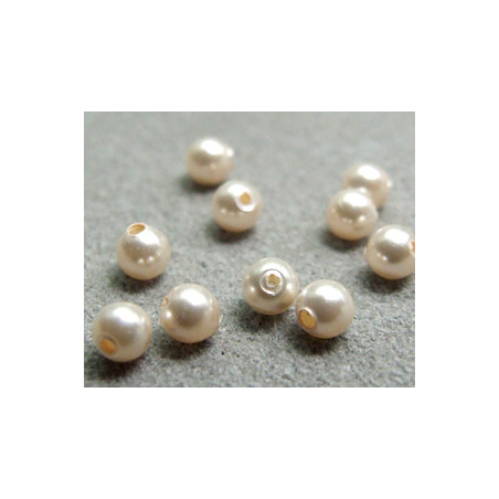 Perle ronde nacrée Swarovski 3mm Cream Rose (x20)