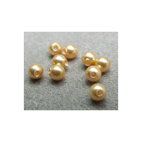 Perle ronde nacrée Swarovski 3mm Gold (x20)