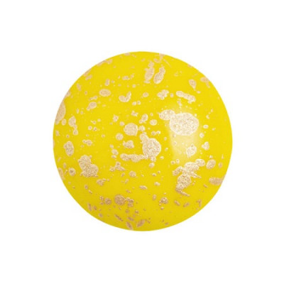 Cabochon Verre 18mm Opaque Jonquil Splash (X1) Cabochon Verre 18mm Opaque Jonquil Splash (X1)