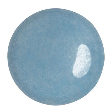 Cabochon Verre 25mm Opaque Aqua Luster (X1)