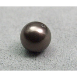 Perle ronde 8mm nacrée Swarovski Brown (x5)