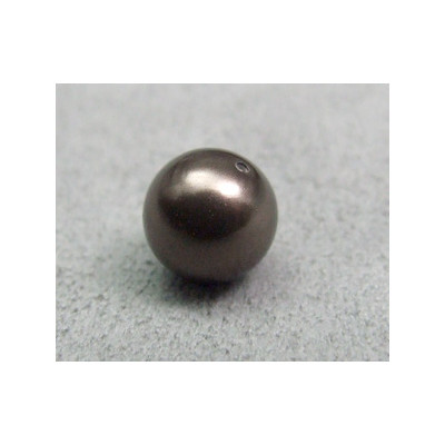 Perle ronde 8mm nacrée Swarovski Brown (x5)