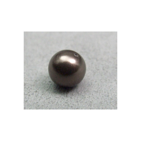 Perle ronde 8mm nacrée Swarovski Brown (x5)