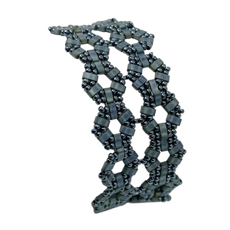 Kit Bracelet NIKKO Half Tila Gris Mat Hématite (X1) 