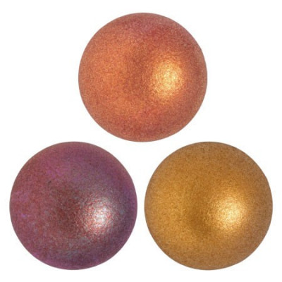 Cabochon Verre 25mm Yellow Gold Mat Iris (X1) Cabochon Verre 25mm Yellow Gold Mat Iris (X1)
