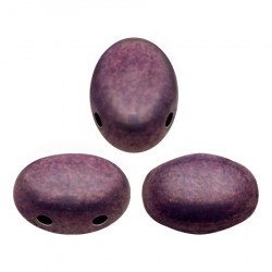  Perles Samos® par Puca® 5x7mm Opaque Mix Amethyst Gold Ceramic Look (x5gr) 