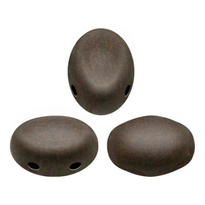  Perles Samos® par Puca® 5x7mm Dark Bronze Mat (x5gr) 