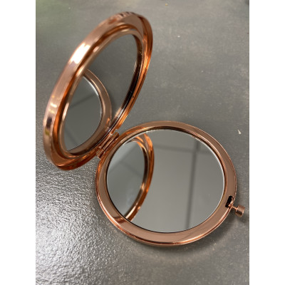 Miroir Rond métal Rose Gold (X1)