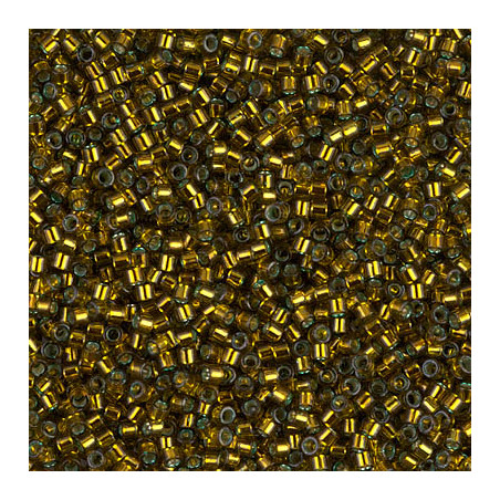 DB0604 Delicas 11/0 Dyed Silver Lined Golden Olive Dyed (x 5gr) 