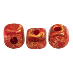 Perles Minos® Par Puca® Opaque Coral Red Bronze (x5gr)  