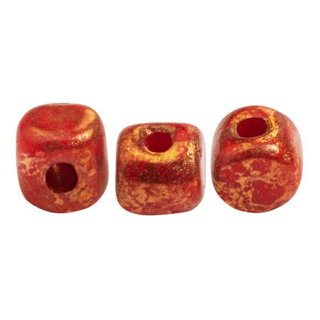 Perles Minos® Par Puca® Opaque Coral Red Bronze (x5gr)  