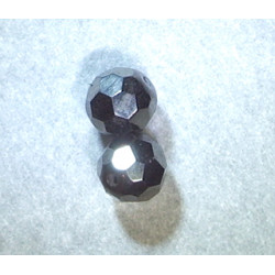 Ronde Hématite Aimantée Facettée 8mm(x1)