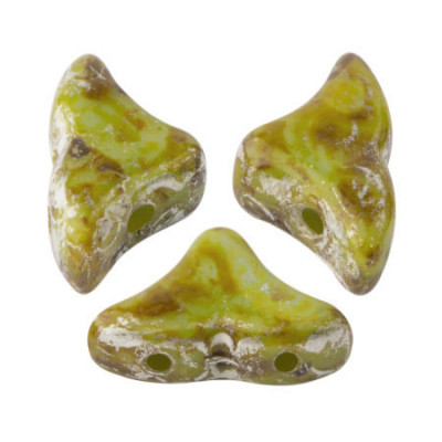 Perles Hélios® par Puca® 5x7mm Opaque Green Turquoise New Picasso (x5gr Perles Hélios® par Puca® 5x7mm Opaque Green Turquoise New Picasso (x5gr