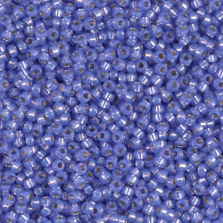 R11-0649 Rocailles 11/0 Violet Ligned Alabaster (x10gr)
