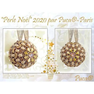 Kit "Perle Noël" par Puca - Beige / Doré
