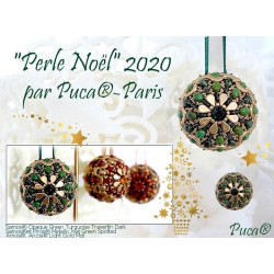 Kit "Perle Noël" par Puca - Vert / Doré ou Rouge / Doré