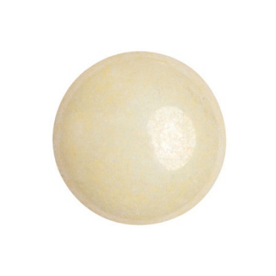 Cabochon Verre 18mm Opaque Ivory Ceramic Look (X1)  