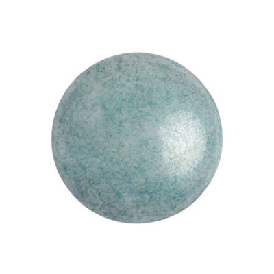 Cabochon Verre 18mm Opaque Blue Ceramic Look (X1) 